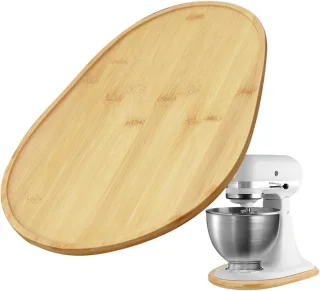 Schuifmat voor keukenmixer 38.7 x 27.5 cm houtkleurig