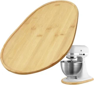 Schuifmat voor keukenmixer 38.7 x 27.5 cm houtkleurig