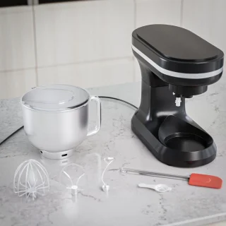Selotus Keukenmixer 6L RVS met 3 opzetstukken Zwart