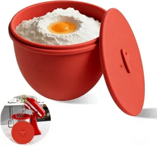 Siliconen Mengkom Inzet - Kom Liner 4,8 L - Rood
