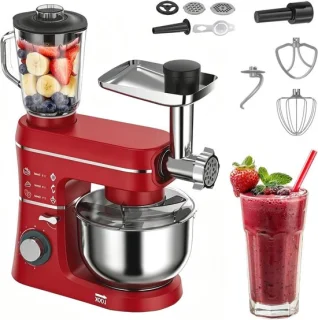 Staande mixer 10 liter rood