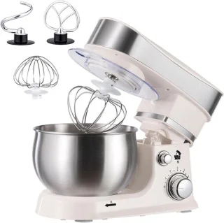 Staande mixer zilver
