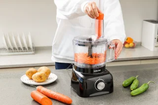 Swiss Pro+ SP800 Retro Foodprocessor 1.2L Super Black