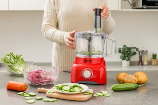 Swiss Pro+ SP800 Retro Foodprocessor Imperial Red