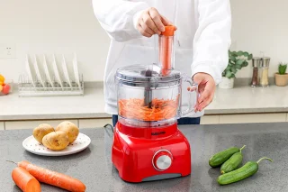 Swiss Pro+ SP800 Retro Foodprocessor Imperial Red