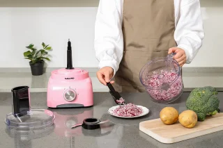 Swiss Pro+ SP800 Retro Foodprocessor - Super Pink
