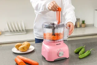 Swiss Pro+ SP800 Retro Foodprocessor - Super Pink