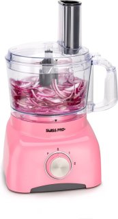 Swiss Pro+ SP800 Retro Foodprocessor — Krachtig, kleurrijk en veelzijdig