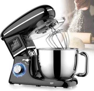 Tafelmixer Keukenmachine - 6,2L kom - Zwart