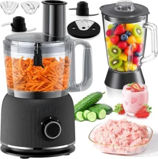 Thuys foodprocessor & blender zwart