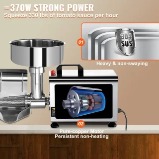 Tomatensaus Maker Elektrische Tomatenpers 370W