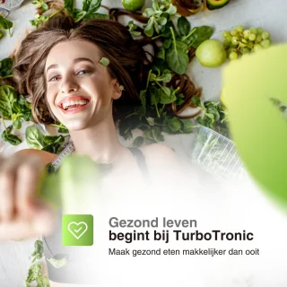 TurboTronic FP800 Foodprocessor Zwart 1.2L 800W