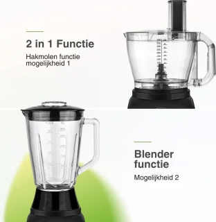 TurboTronic FP900 Foodprocessor 3L Zwart