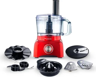 TurboTronic TT-FP800 Food Processor Rood