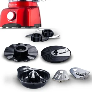 TurboTronic TT-FP800 Food Processor Rood