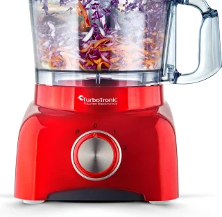 TurboTronic TT-FP800 Food Processor Rood