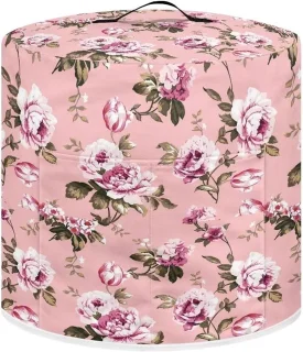 Universele keukenmachinehoes met bloemenprint roze