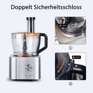 Varnox Keukenmachine 1100W Blauw