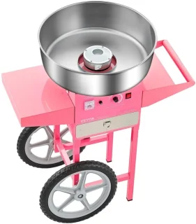 Velori Suikerspinmachine met kar - Roze