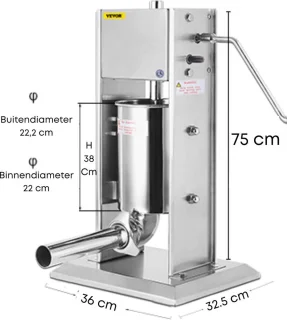 Vevor 3L Verticale Worstmachine