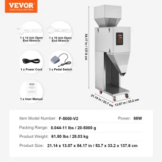 VEVOR Automatische Weegvulmachine
