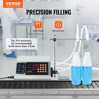 VEVOR Vloeistofvulmachine Dubbel mondstuk