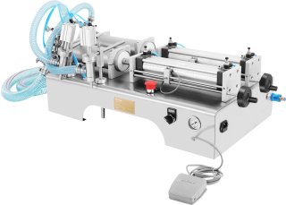De VEVOR Vloeistofvulmachine Dubbele kop in één oogopslag