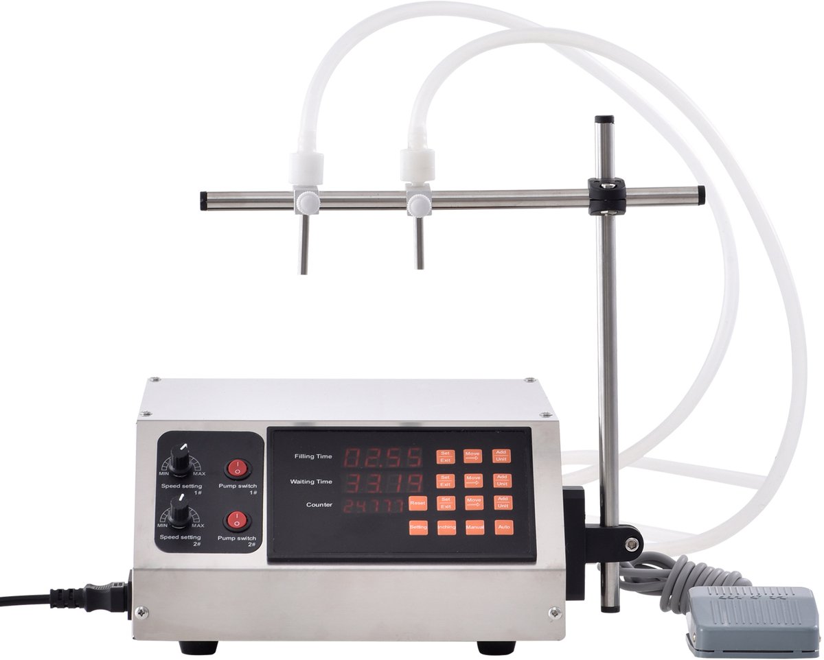 Wat vinden we goed aan de Vloeistofvulmachine Automatisch 30-4000 ml Dubbele Spuitmond