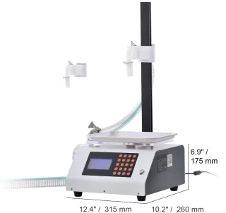 Vloeistofvulmachine Automatisch 50-5000ml met Tandwielpomp Enkele Spuitmond