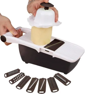 Voedsel hakker en groente snijder - 29x12x10 cm - wit