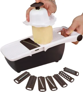 Voedsel hakker - keuken gadget - 29x12x10 cm - wit