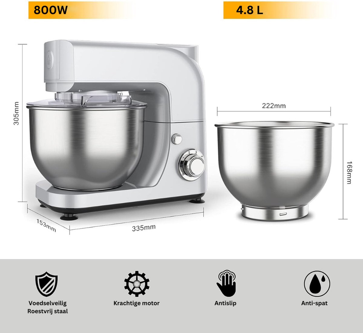 Wat vinden we goed aan de White-Label Mixer met Mengkom Wit