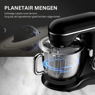 White-Label Mixer met Mengkom Zwart