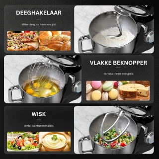 White-Label Mixer met Mengkom Zwart
