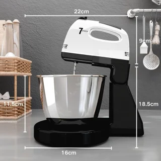 White-Label Mixer met Mengkom Zwart-Wit