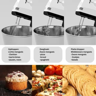 White-Label Mixer met Mengkom Zwart-Wit