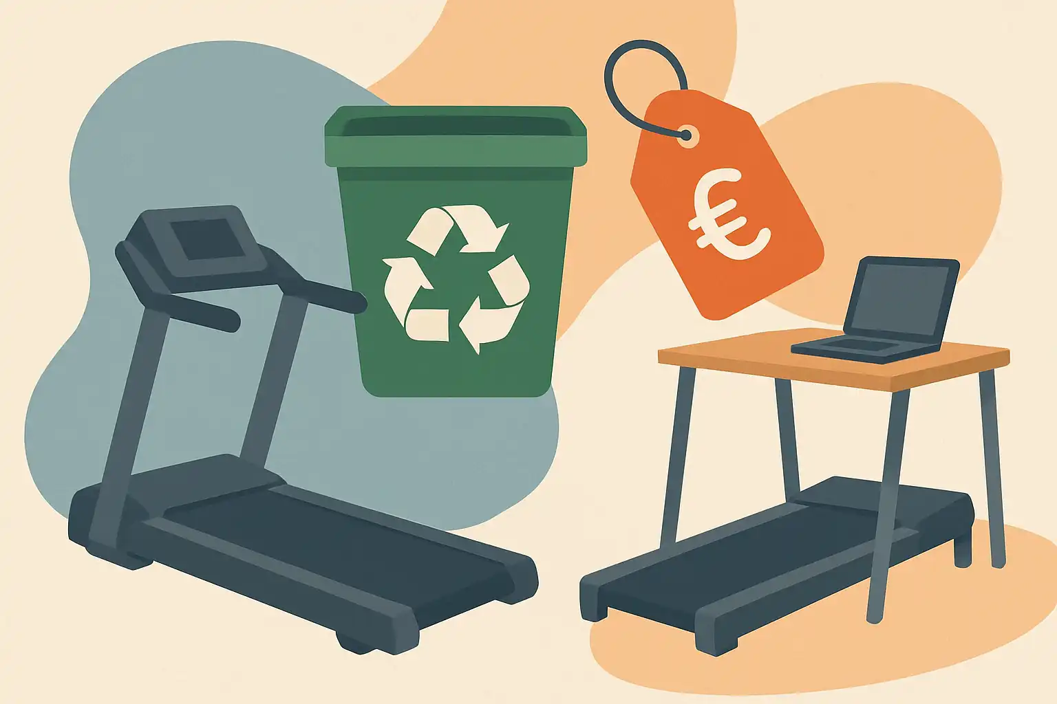 Wat te doen met je oude loopband: recyclen, verkopen of ombouwen tot een nieuw fitnessmeubel