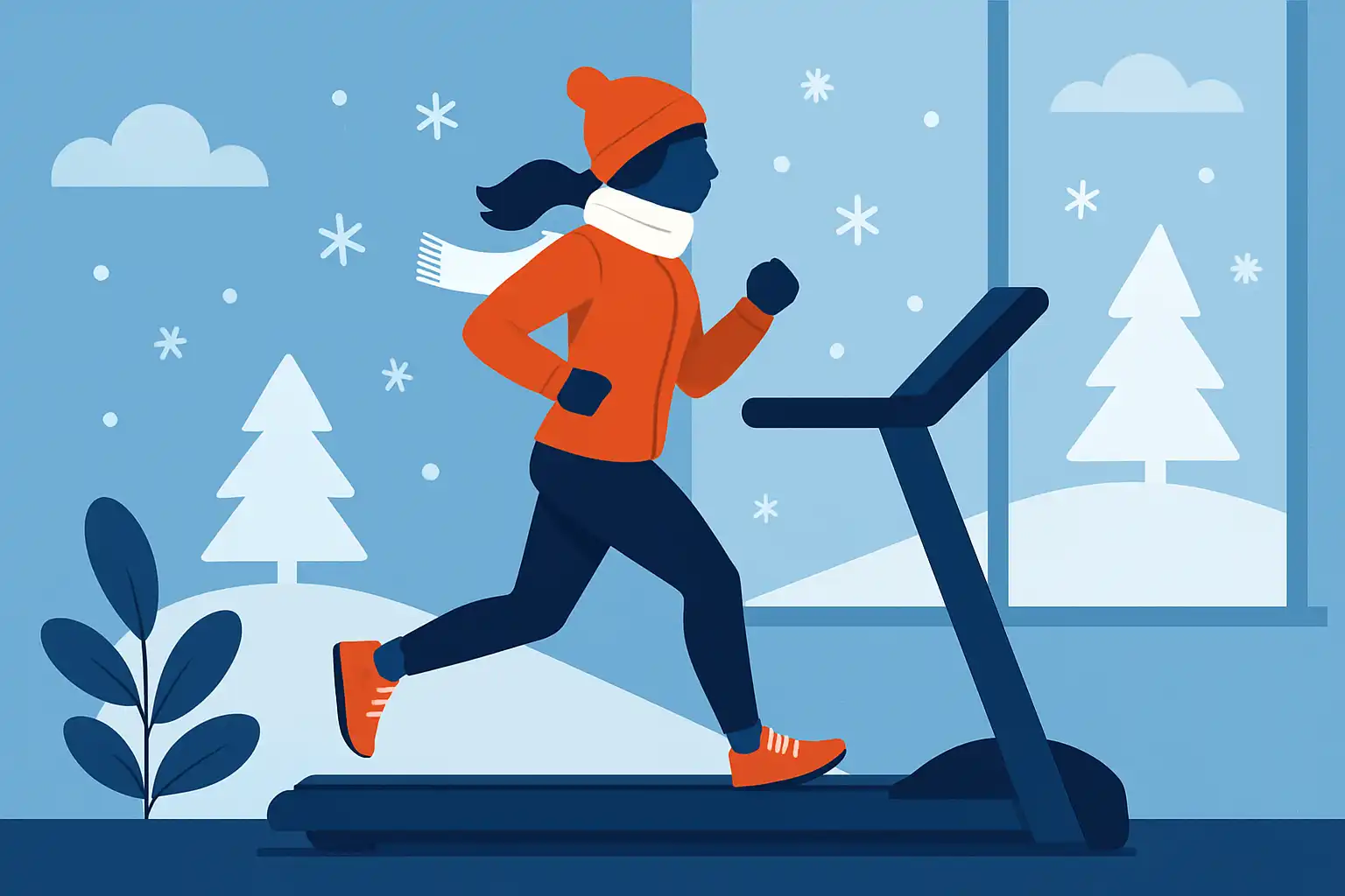 Winter workouts: zo blijf je warm en gemotiveerd op de loopband