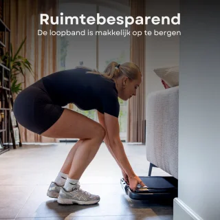 AJ-Sports Loopband met helling - Walking Pad - 0-8 km/u - 7% Helling functie - Krachtige 1.0 PK Motor - Hardloopband - Wandelband - Treadmill -8 Programma's - 99% Voorgemonteerd - De perfecte Loopband voor onder het Bureau