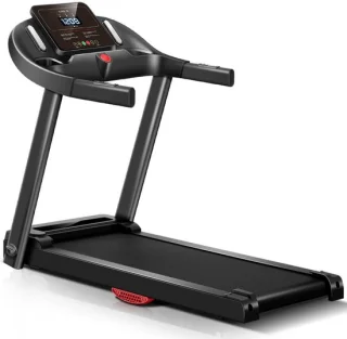 Loopband voor Thuisgebruik Opvouwbaar 14 km/u, Loopband met hartslagsensor, App en geavanceerde geruisarme motor, Loopband voor Thuis met 12 trainingsprogramma's, Maximale belasting 136 kg