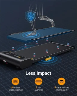 Loopband Inklapbaar - Elektrisch - Fitness - Afstandsbediening - 1-6 km/h - Tot 120 kg - LED display - Schokabsorberend - Kracht en stil