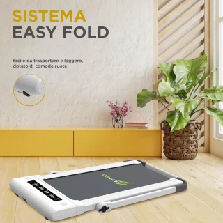 Loopband Inklapbaar - Hometrainer Elektrisch - Walking Pad Fitness - Wit
