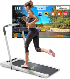 Loopband Inklapbaar - Hometrainer Elektrisch - Walking Pad Fitness - Wit