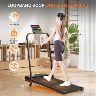Loopband Inklapbaar - Wandelband Fitness - Treadmill