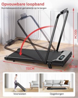 Wat vinden we goed aan de MKSS® Loopband Inklapbaar - Hometrainer Elektrisch - Walking Pad Fitness - Zwart