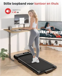 MKSS® Loopband Inklapbaar - Hometrainer Elektrisch - Walking Pad Fitness - Zwart