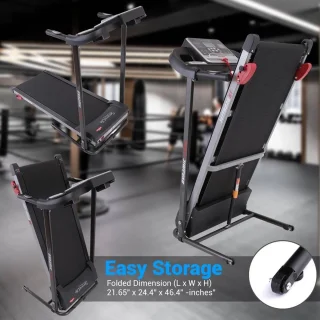 Loopband Inklapbaar - Wandelband Fitness - Treadmill - Zwart