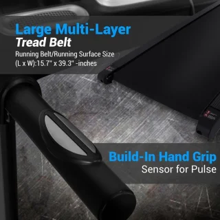 Loopband Inklapbaar - Wandelband Fitness - Treadmill - Zwart