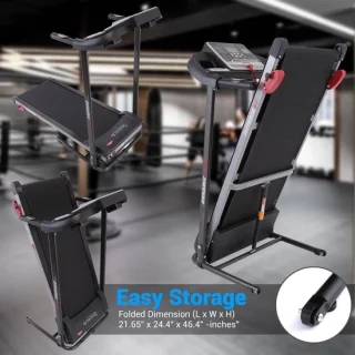Loopband Inklapbaar - Wandelband Fitness - Treadmill - Zwart