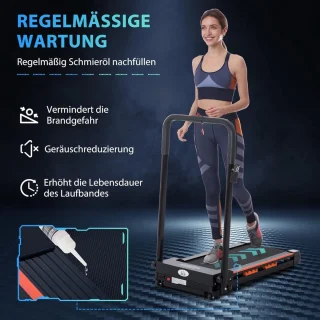 Treadmill for home: This treadmill features a powerful 2.25 hp motor, which provides a smooth and efficient training experience. Ideal for home use, this flat treadmill is designed with 5 layers of anti-slip padding for added safety and stability.